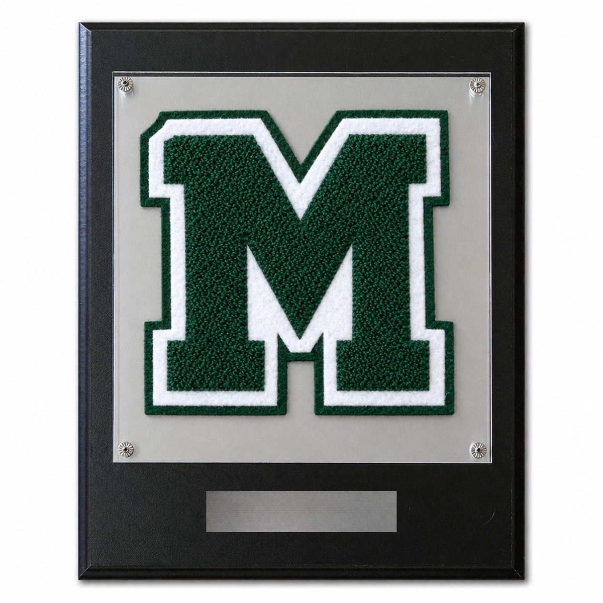 Marion (TX) High School chenille letter plaque