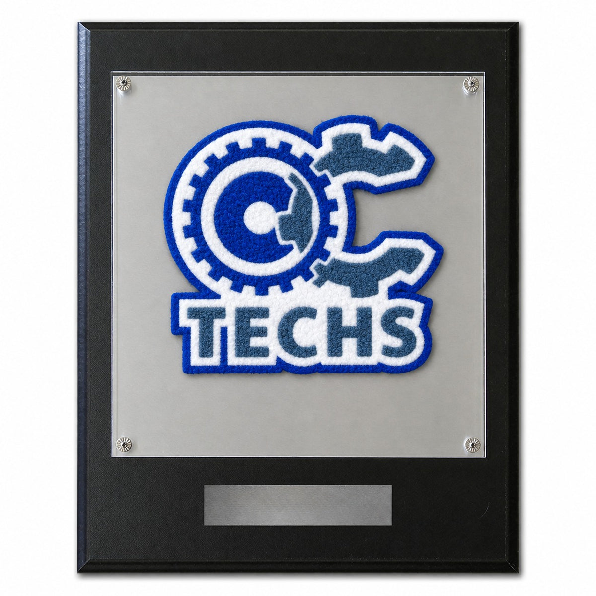 Odessa Career & Technical Early College (TX) High School (OCTECHS) chenille letter plaque