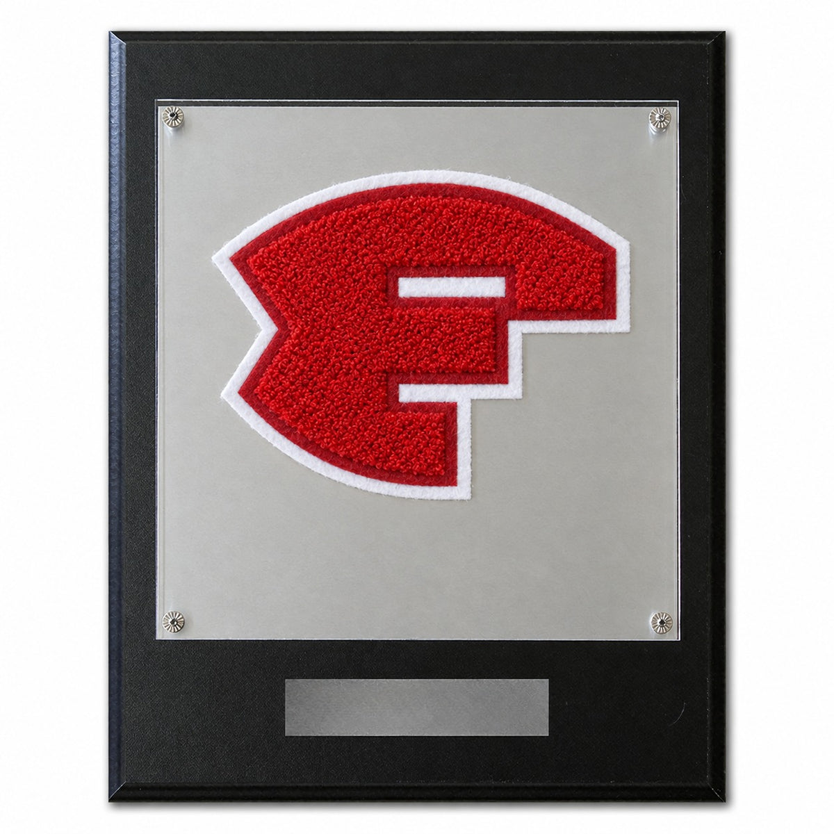 Fredericksburg High School (TX) chenille letter plaque