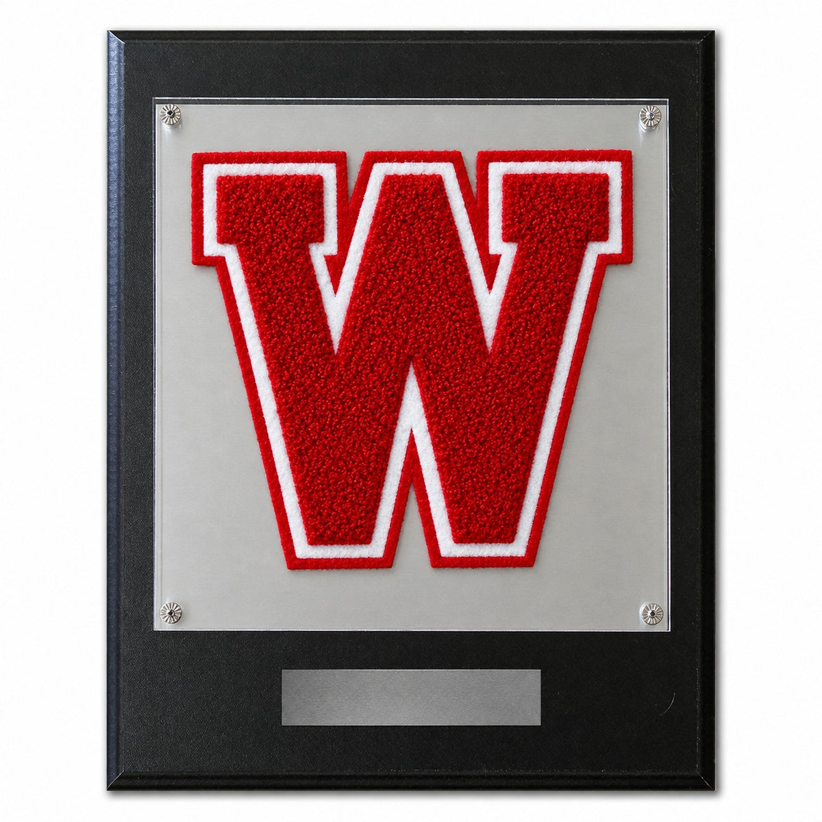 Wimberley High School (TX) chenille letter plaque