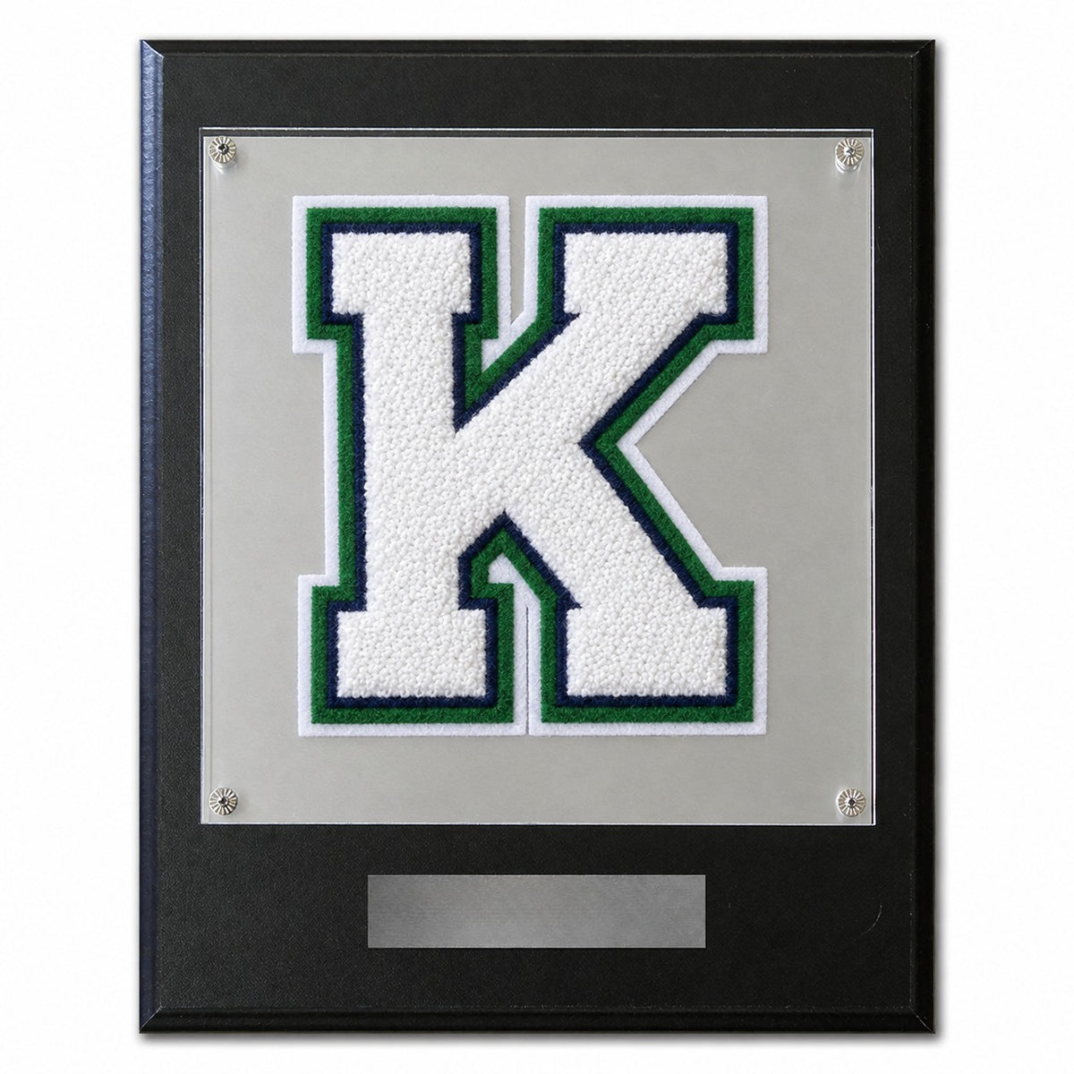 Kipp Oak Cliff Academy (TX) chenille letter plaque