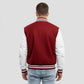 Cardinal Wool & White Leather Jacket