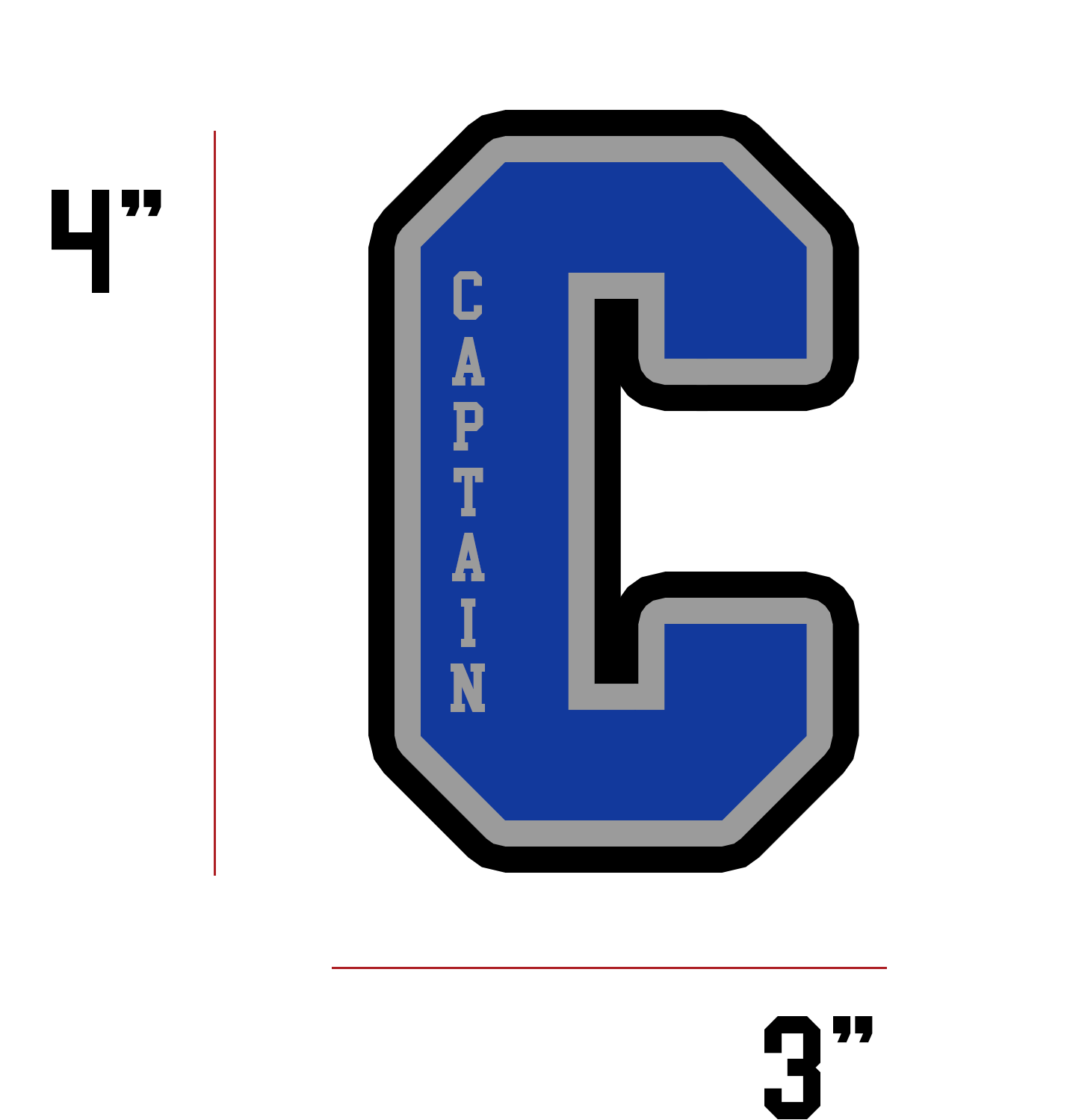 Custom Captain Patch – Varsity Made