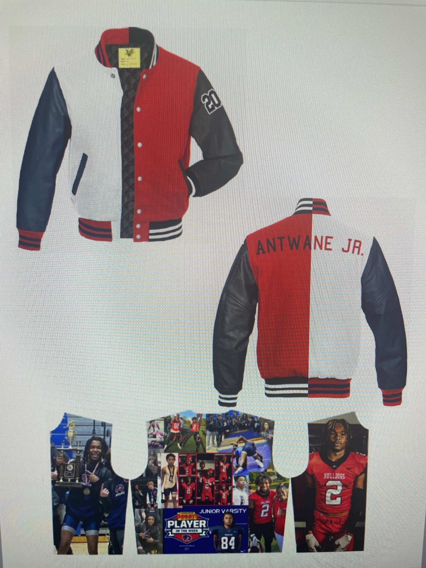 Split custom jacket - size large