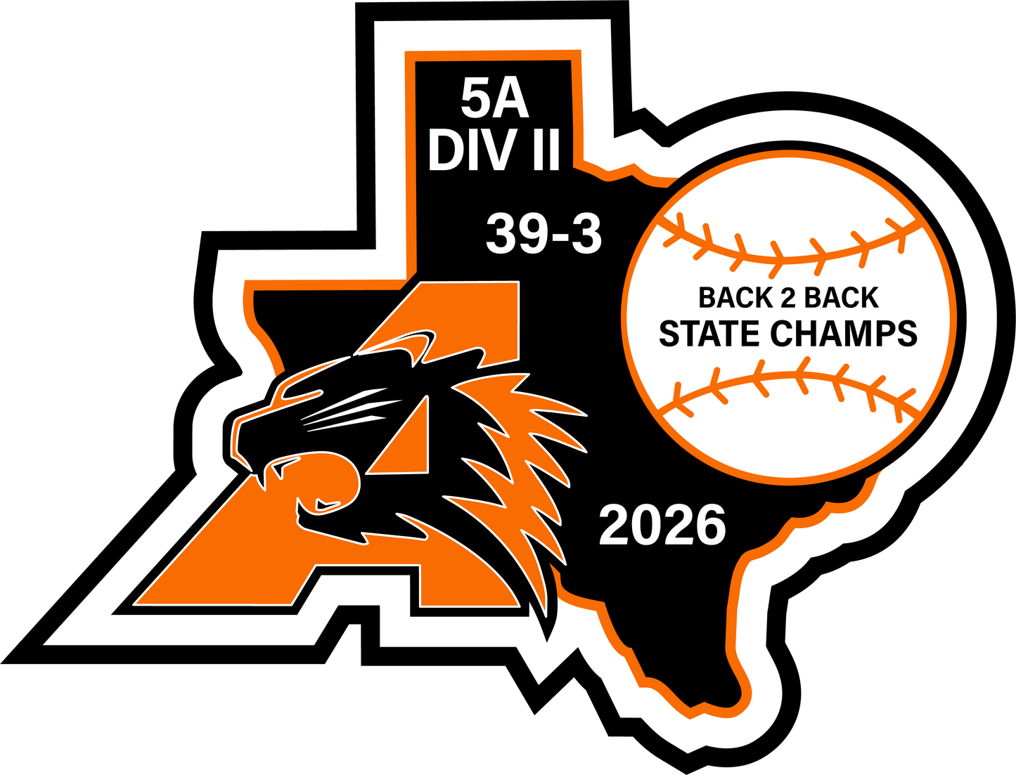 Back-to-Back Aledo State Champion Patch
