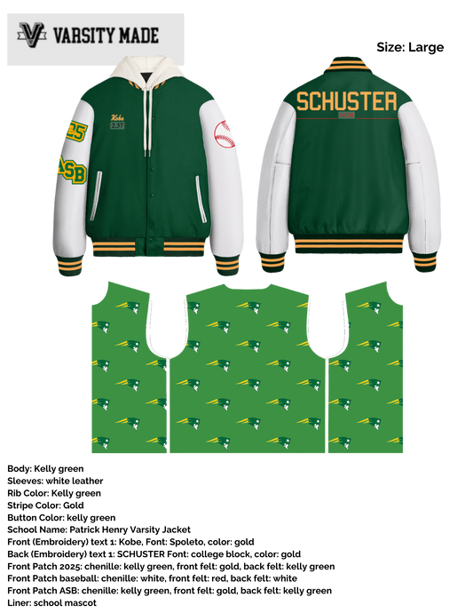 Maya Schuster Custom Varsity Jacket