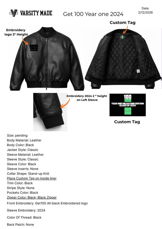 Get 100 Year One Custom Jackets