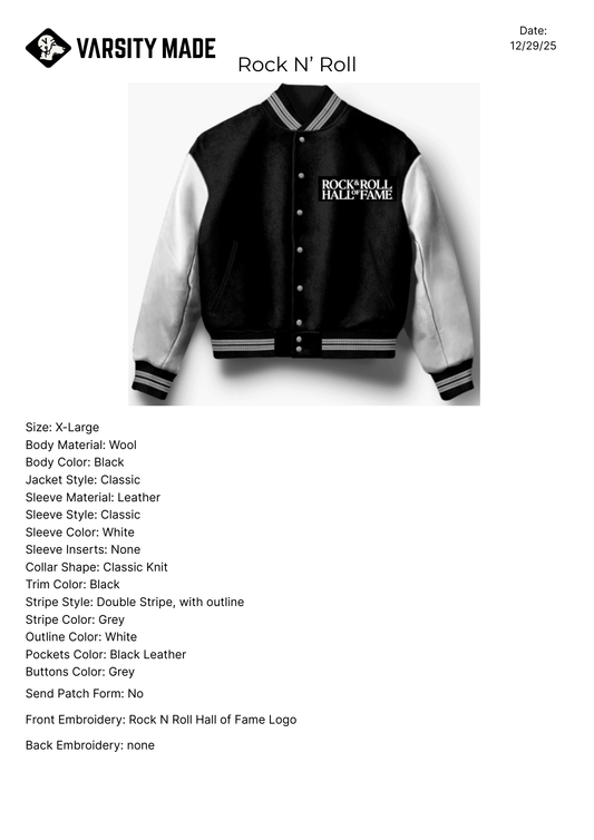 Rock N Roll Custom Jacket