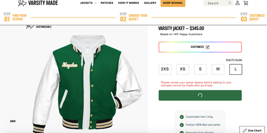 Custom Varsity Jacket