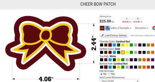(4) custom Bow Patches