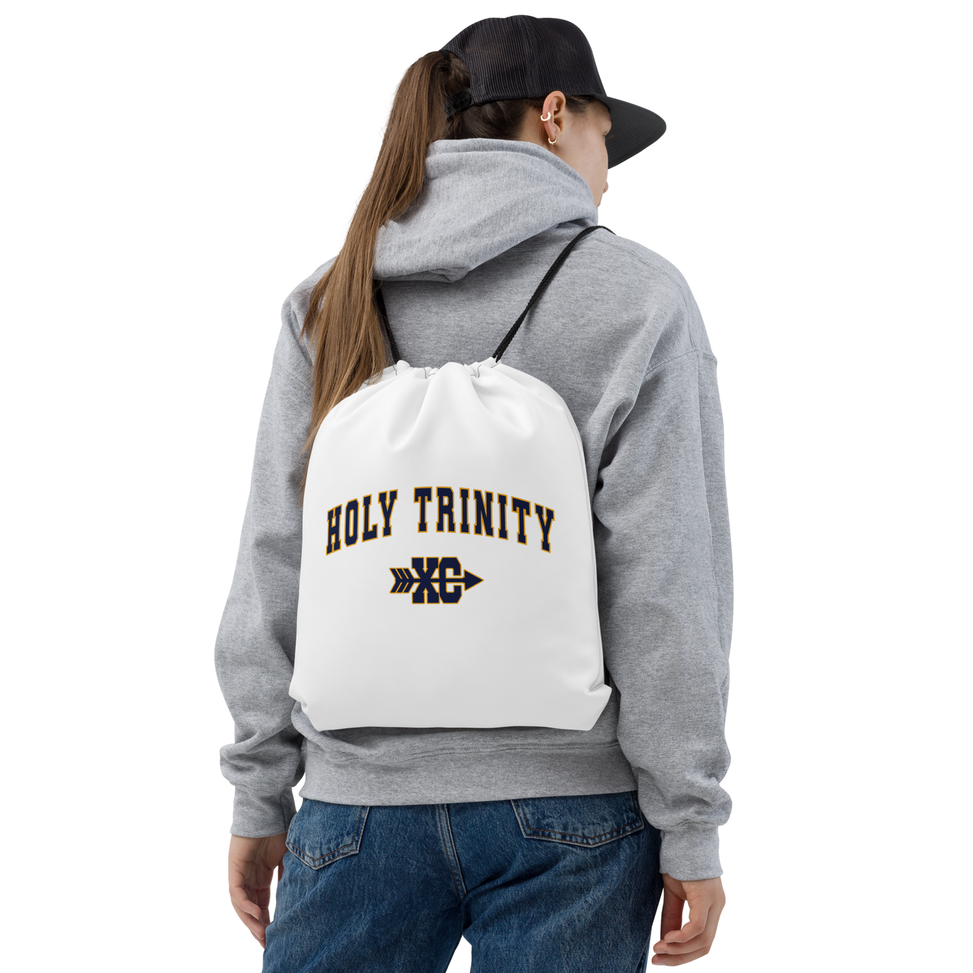 Holy Trinity Cross Country Drawstring bag