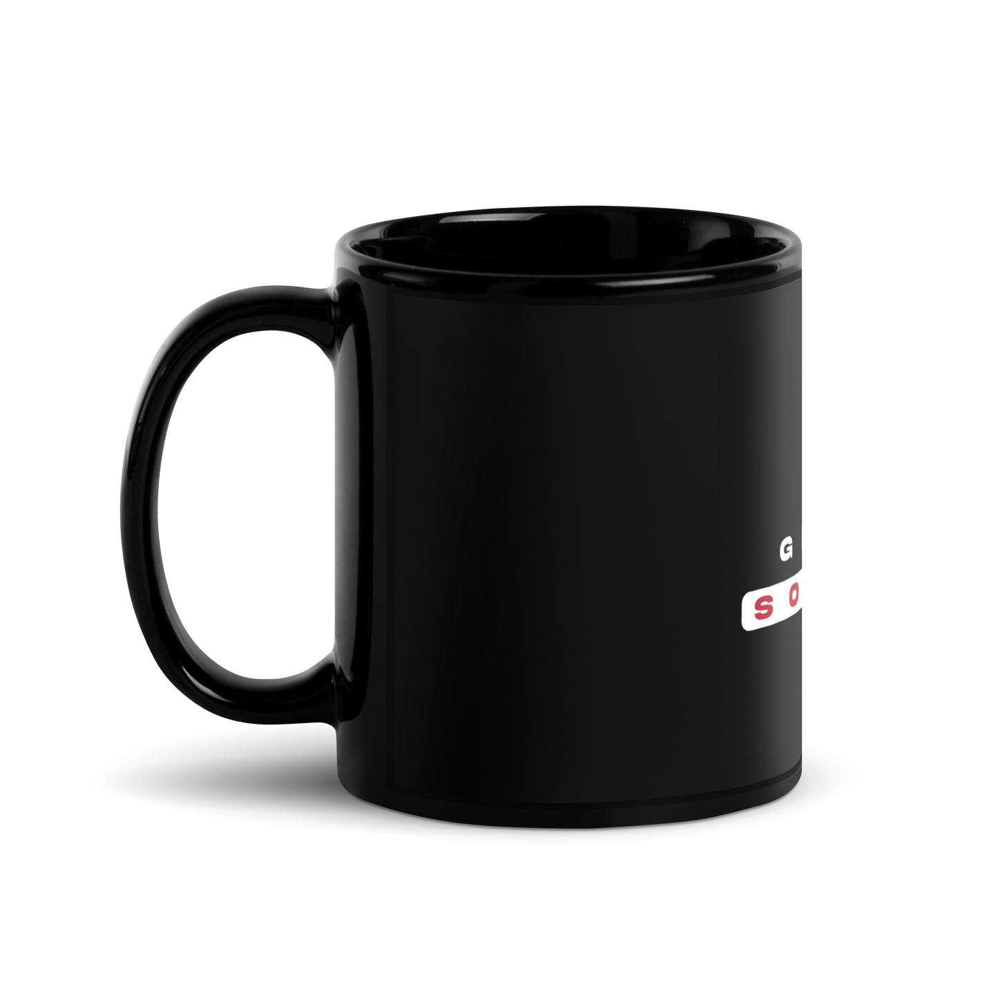 Warde Soccer Black Glossy Mug