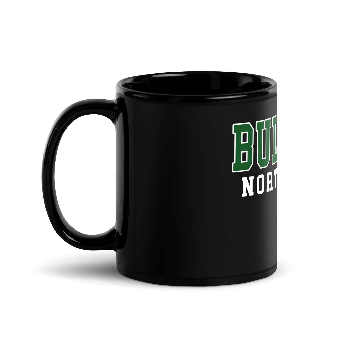 North County Bulldogs Black Glossy Mug