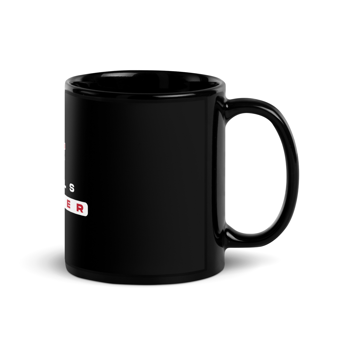 Warde Soccer Black Glossy Mug