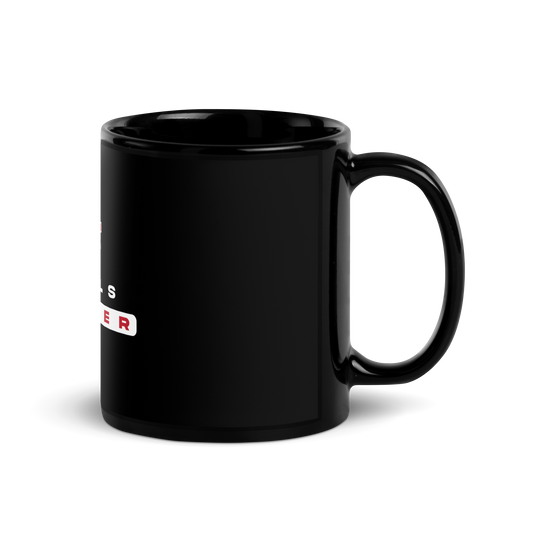 Warde Soccer Black Glossy Mug