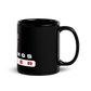 Warde Soccer Black Glossy Mug