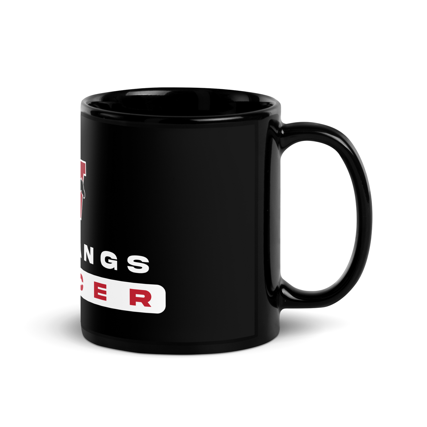 Warde Soccer Black Glossy Mug