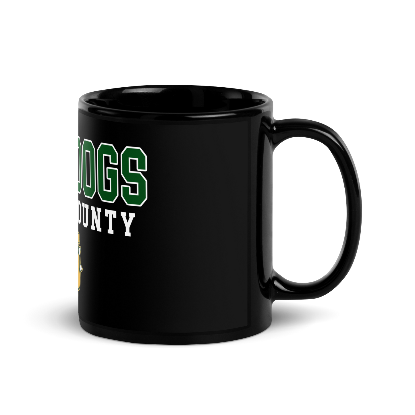 North County Bulldogs Black Glossy Mug