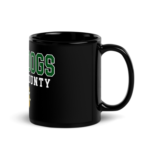 North County Bulldogs Black Glossy Mug