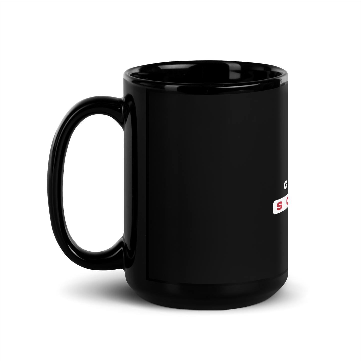 Warde Soccer Black Glossy Mug