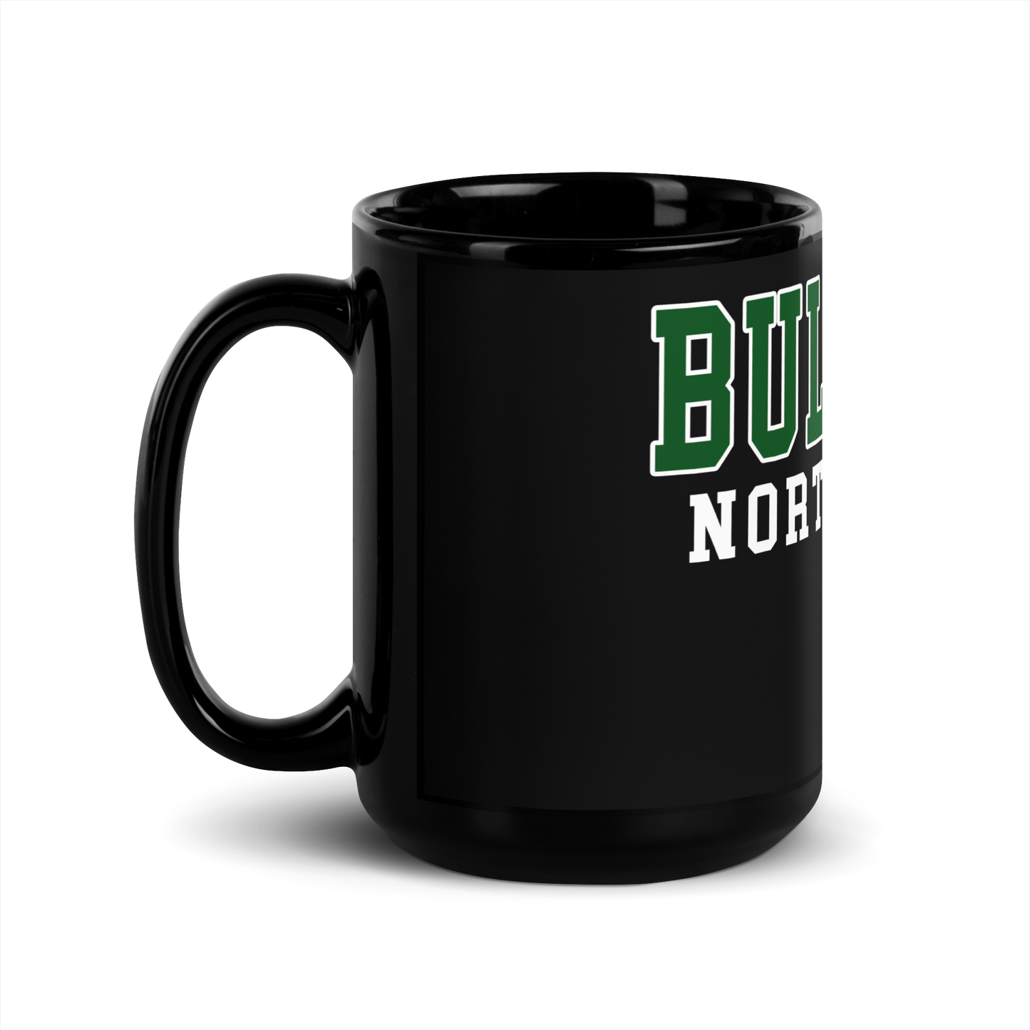 North County Bulldogs Black Glossy Mug