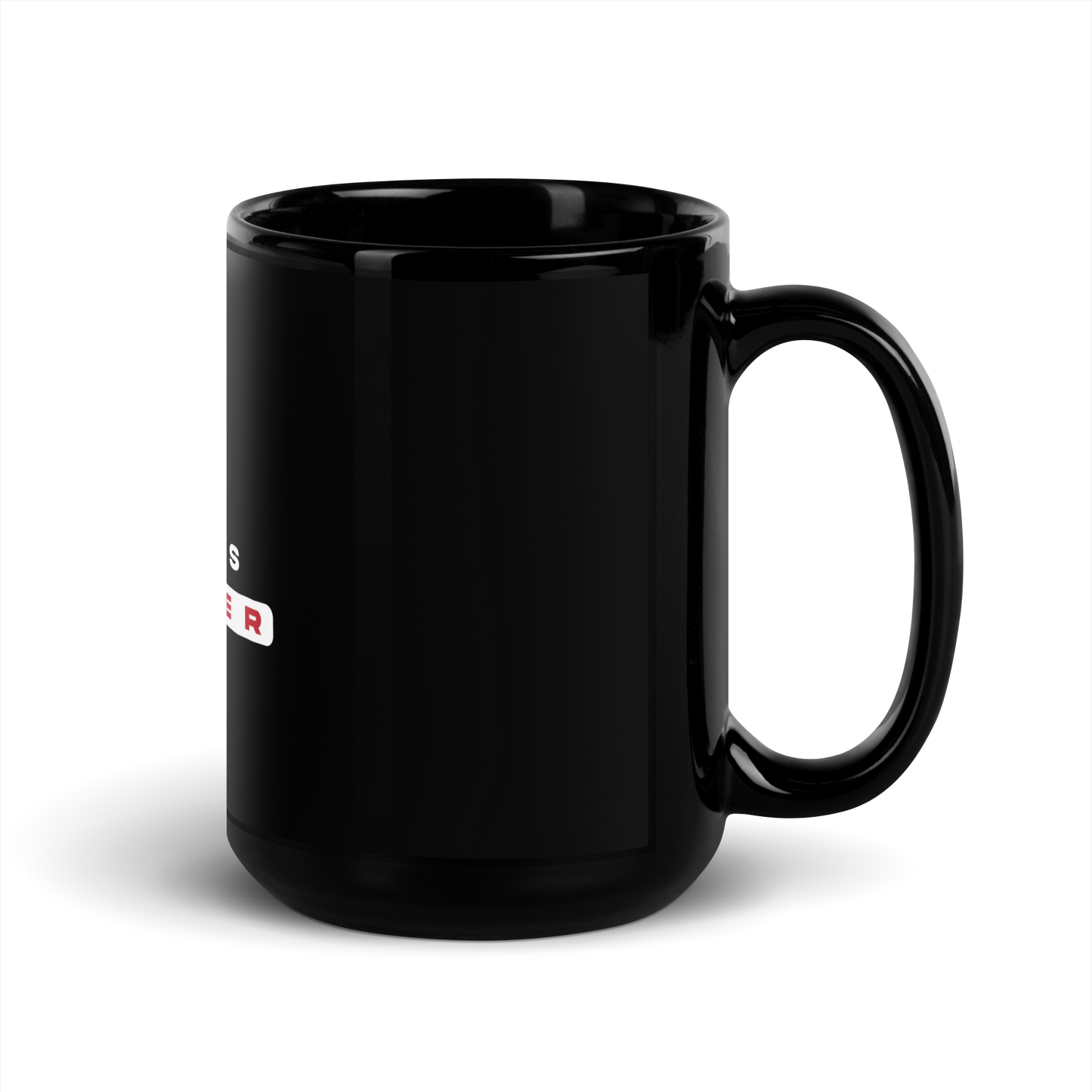 Warde Soccer Black Glossy Mug