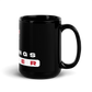 Warde Soccer Black Glossy Mug