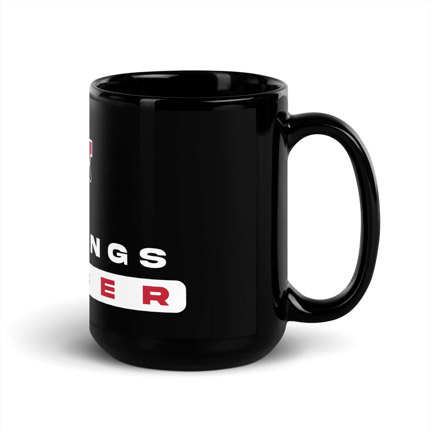 Warde Soccer Black Glossy Mug