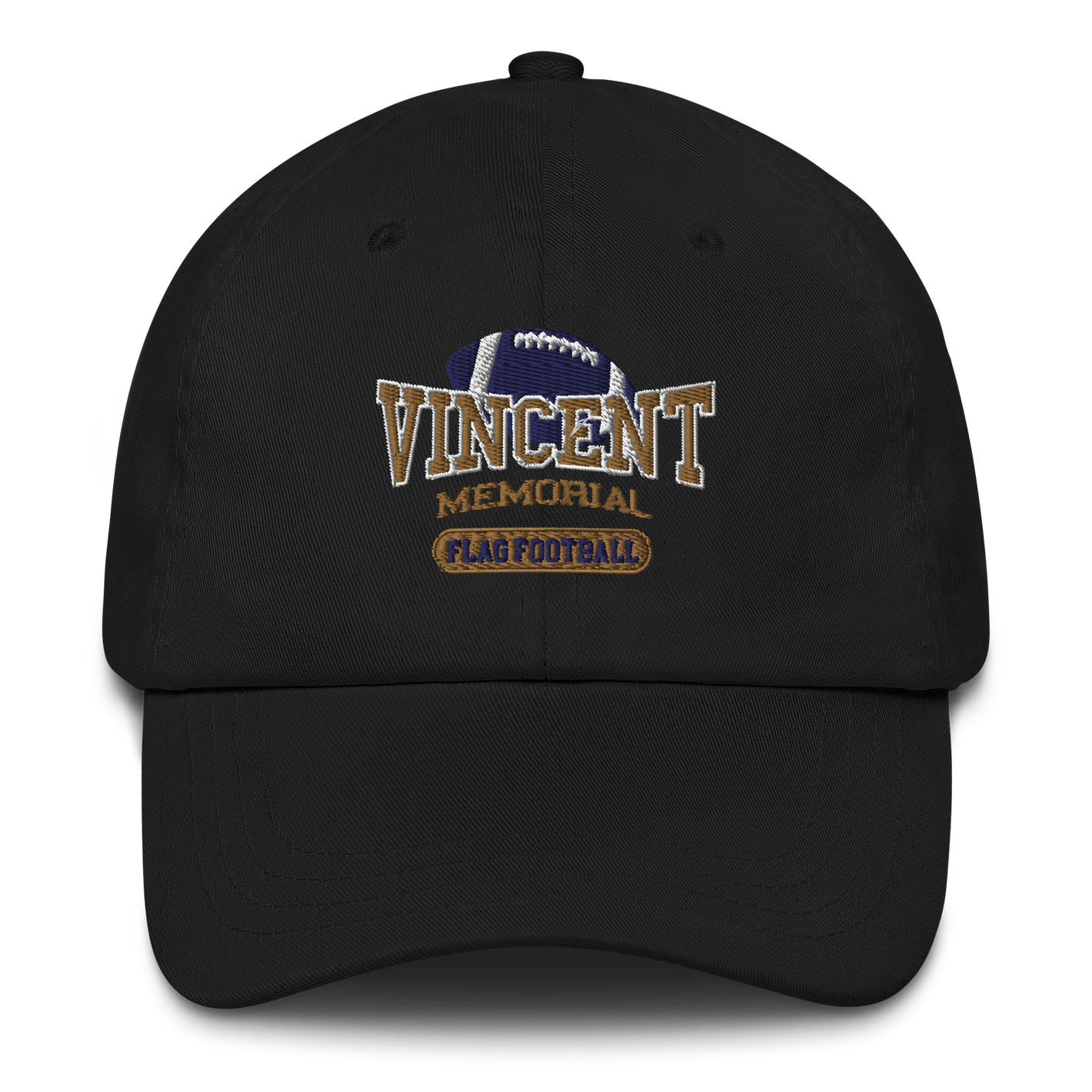 Vincent Memorial flag football Dad hat