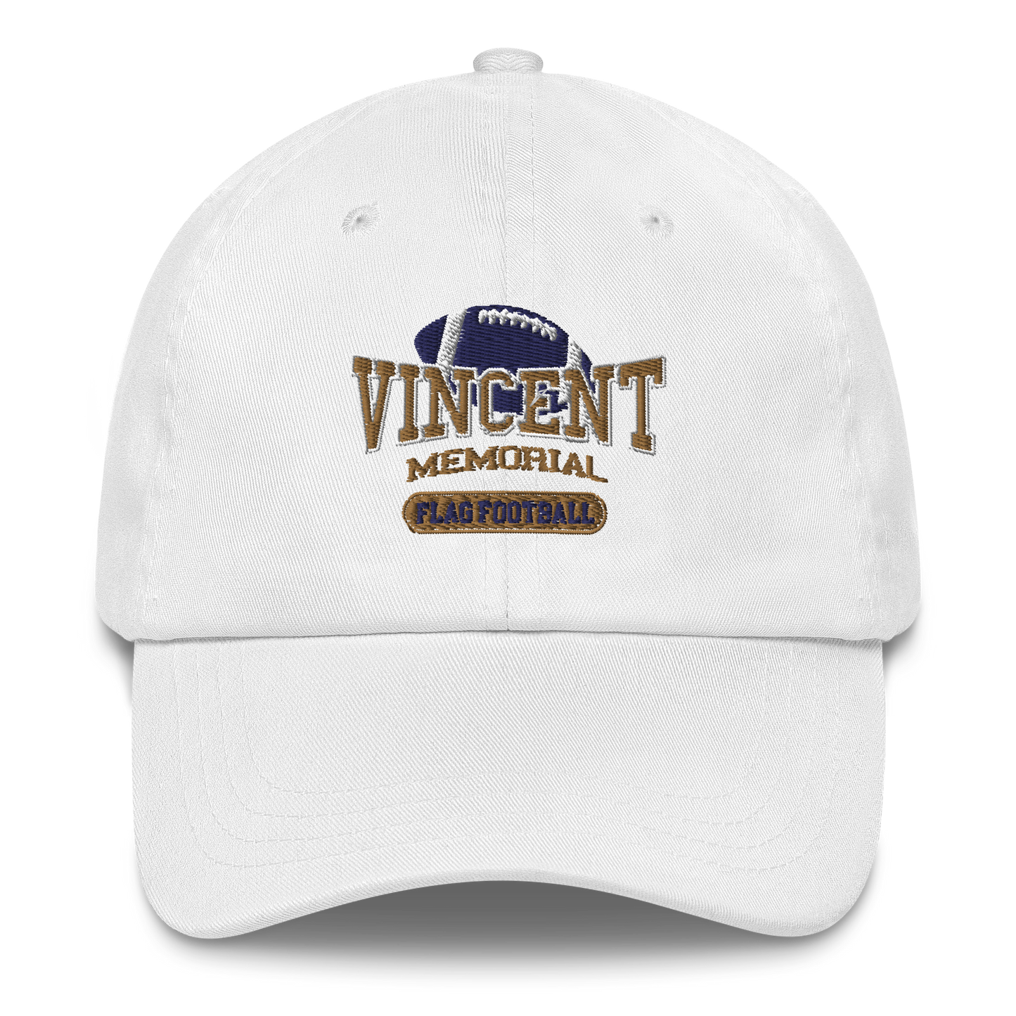 Vincent Memorial flag football Dad hat