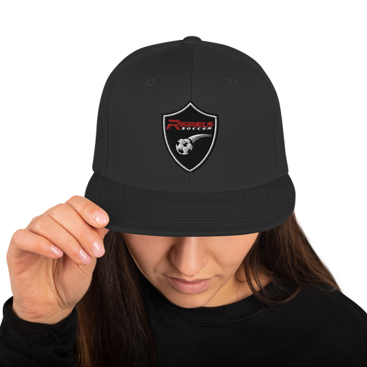 Rebels Soccer Snapback Hat