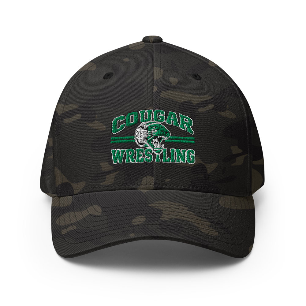 Cougar Wrestling - Closed-Back Structured Cap