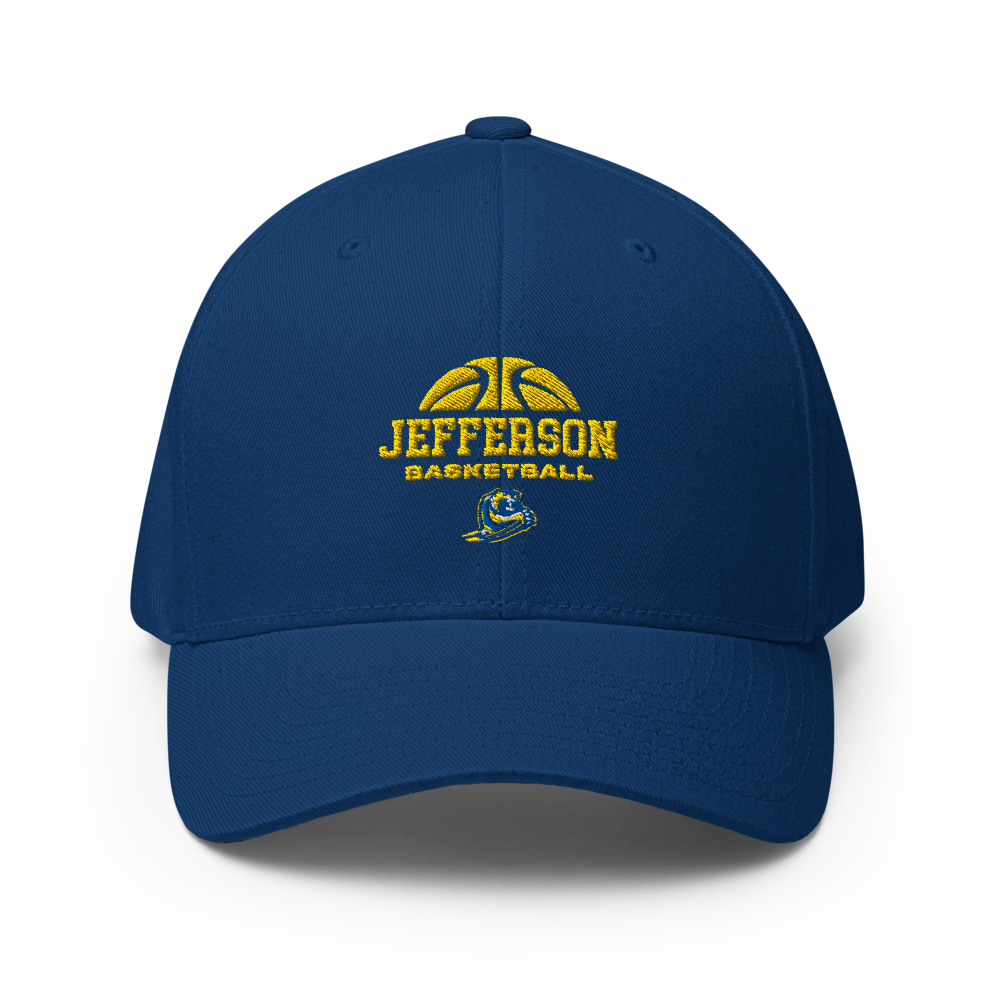 Jefferson Basketball Closed-Back Structured Cap