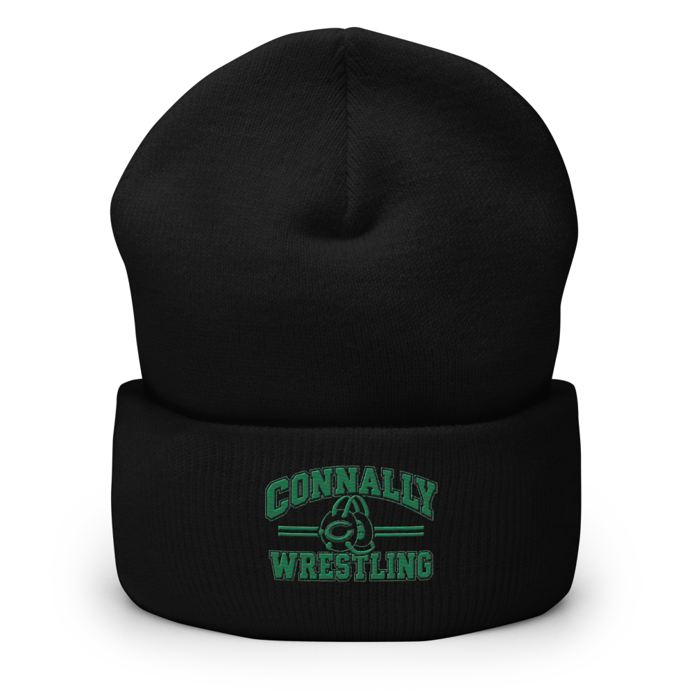 Connally Wrestling Blk Cuffed Beanie