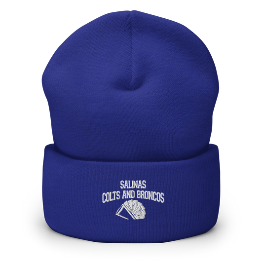 Salinas Colts and Broncos Cuffed Beanie