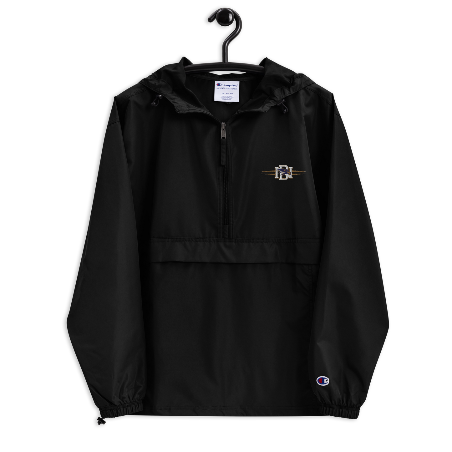 Del Norte Football Embroidered Champion Packable Jacket