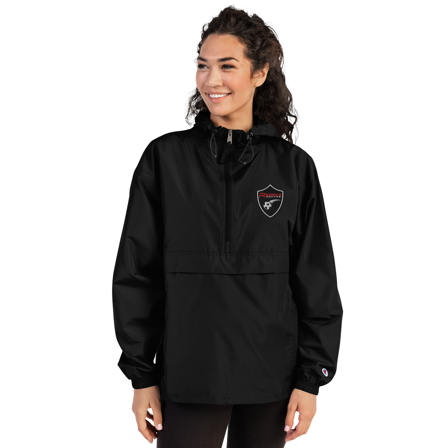 Rebels Soccer Embroidered Champion Packable Jacket