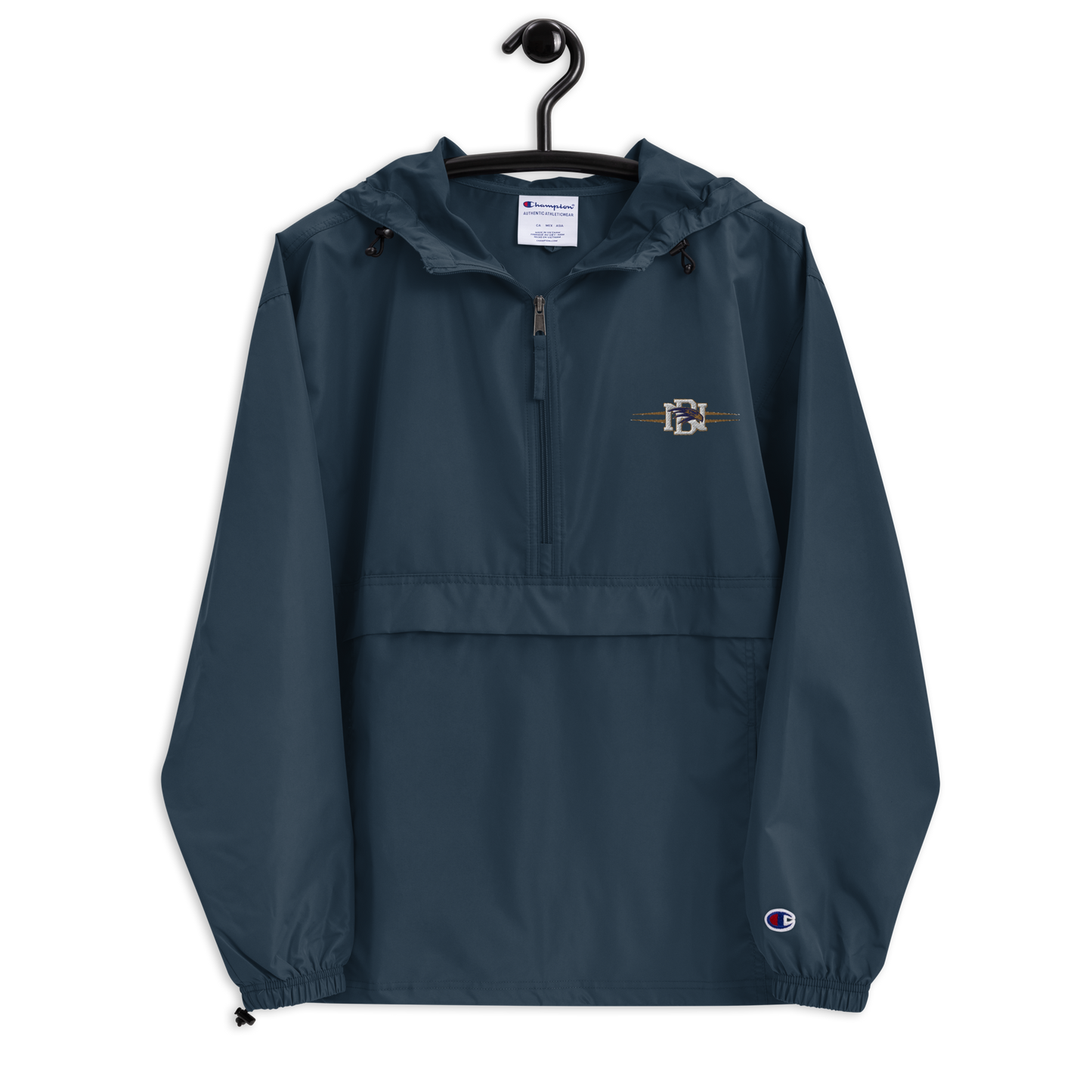 Del Norte Football Embroidered Champion Packable Jacket