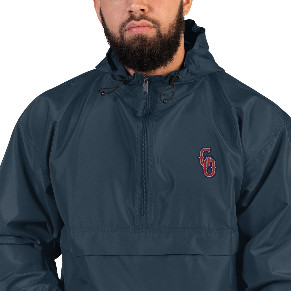 GO Embroidered Champion ¾ Zip Packable Jacket