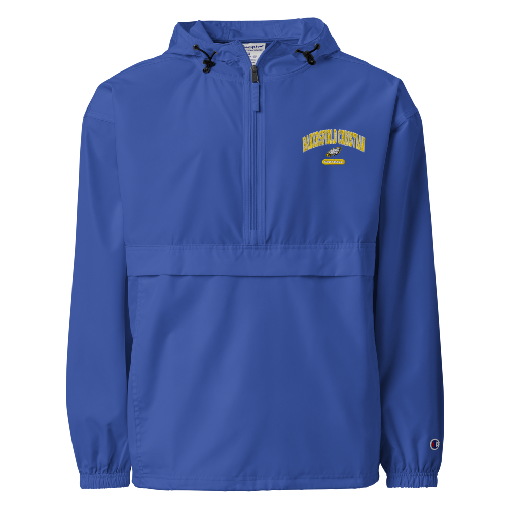 Bakersfield Christian Football Embroidered Champion Packable Jacket