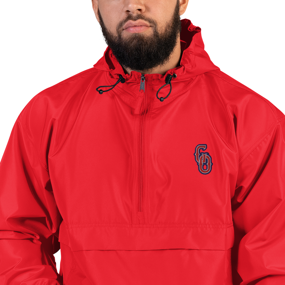 GO Embroidered Champion ¾ Zip Packable Jacket