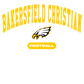 Bakersfield Christian Football Embroidered Champion Packable Jacket