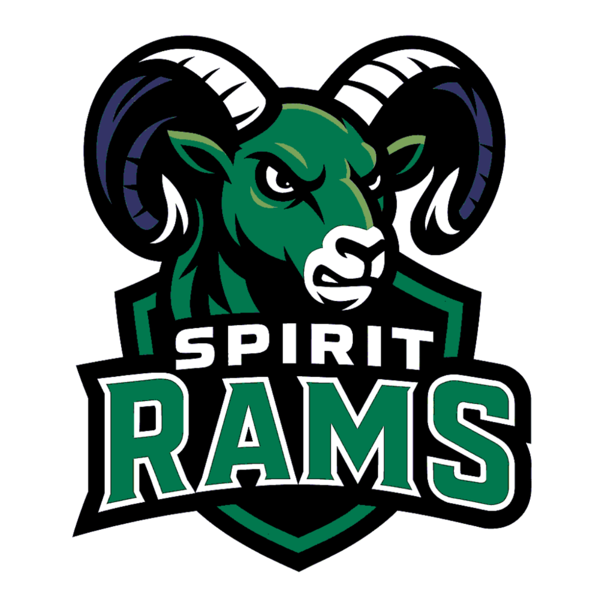 Spirit Rams - Embroidered Champion Packable Jacket