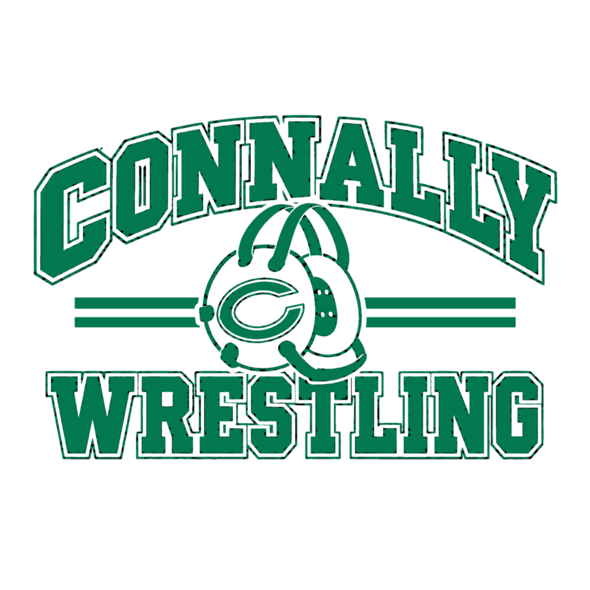 Connally Wrestling Blk Premium Polo Shirt