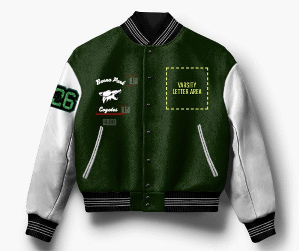 Buena Park Varsity Jacket Group Order