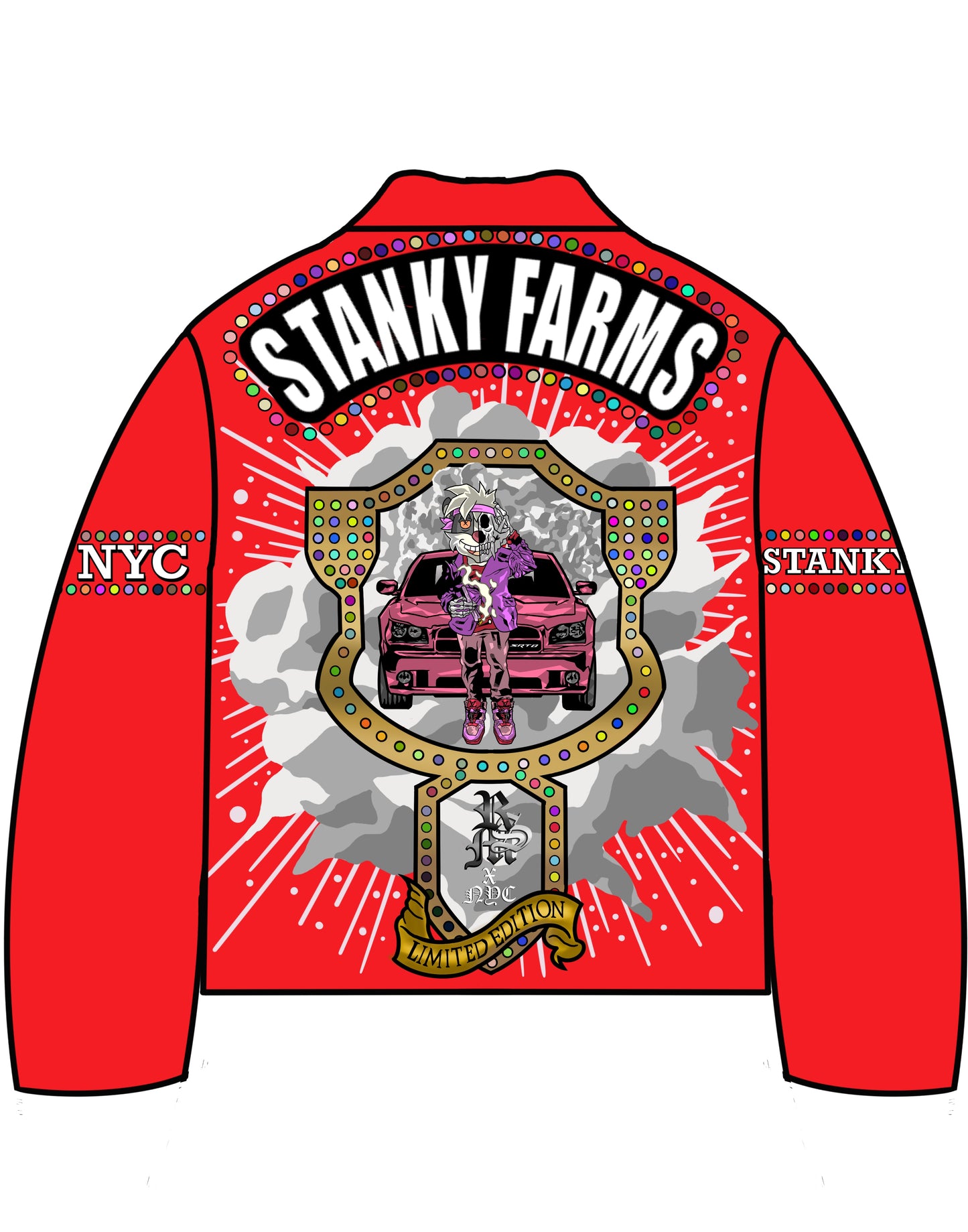 Stanky Farms Custom Leather Jacket
