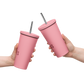 SRVCA Insulated tumbler with a straw