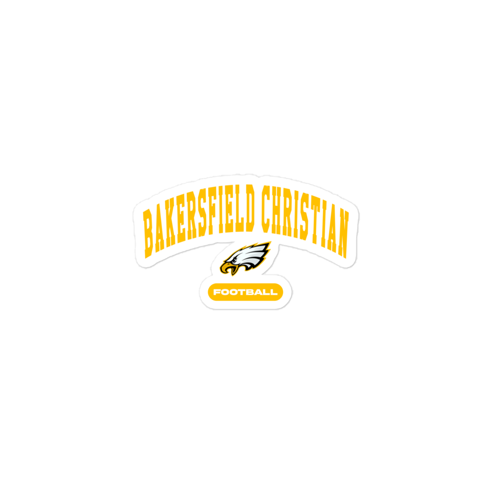 Bakersfield Christian Football Stickers