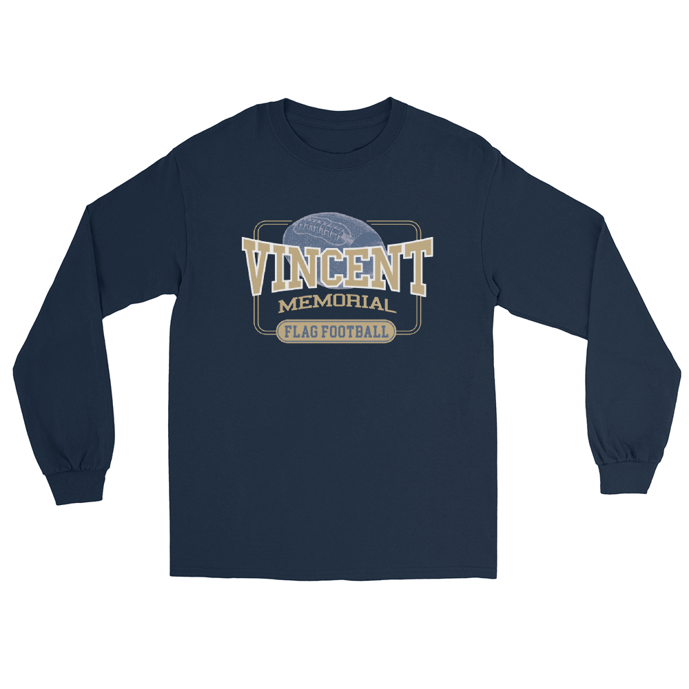 Vincent Memorial Flag Football Long Sleeve Shirt