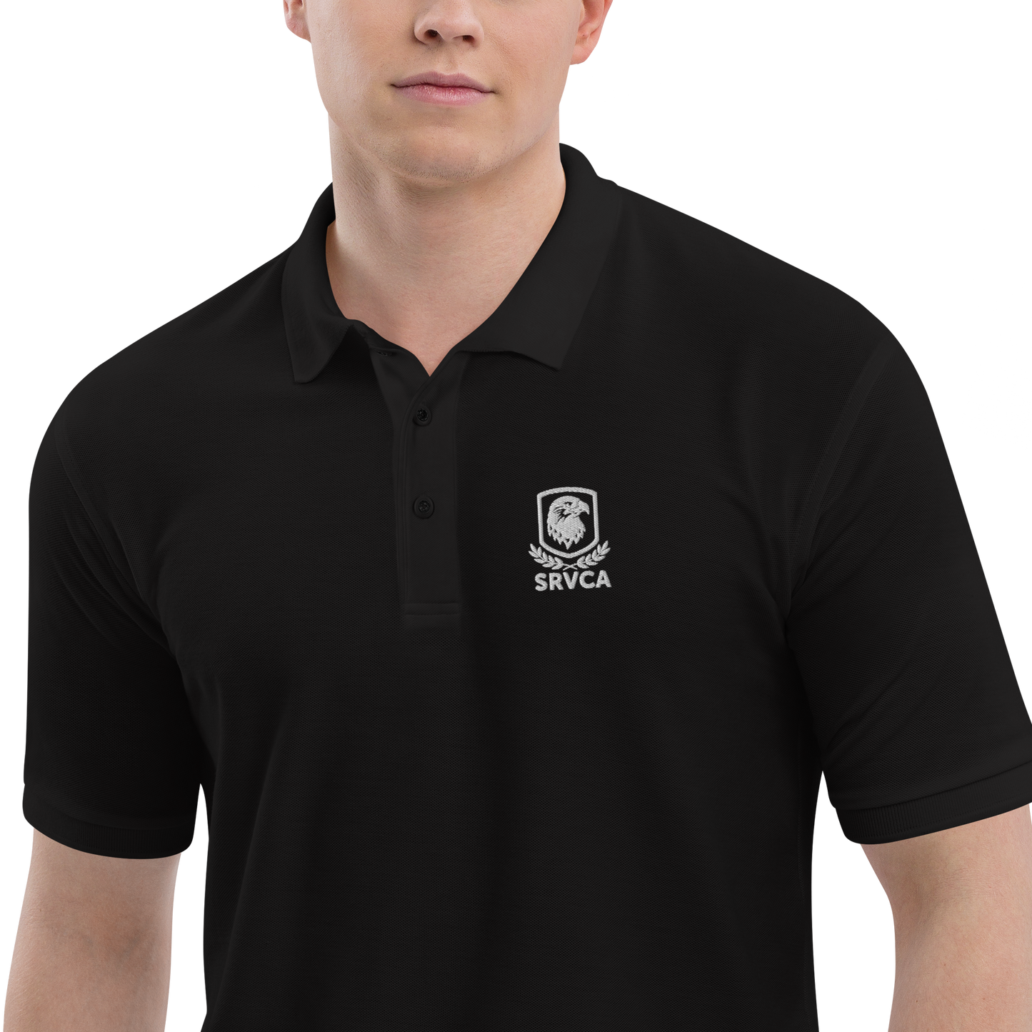 SRVCA Men's Premium Polo  Uniform Approved